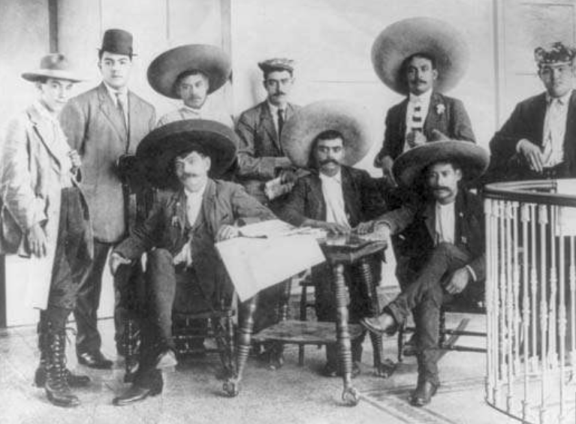 the Zapatistas with Emiliano Zapata at the Library of Congress Washington DC